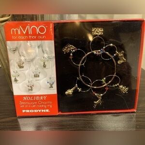 Wine glass charms